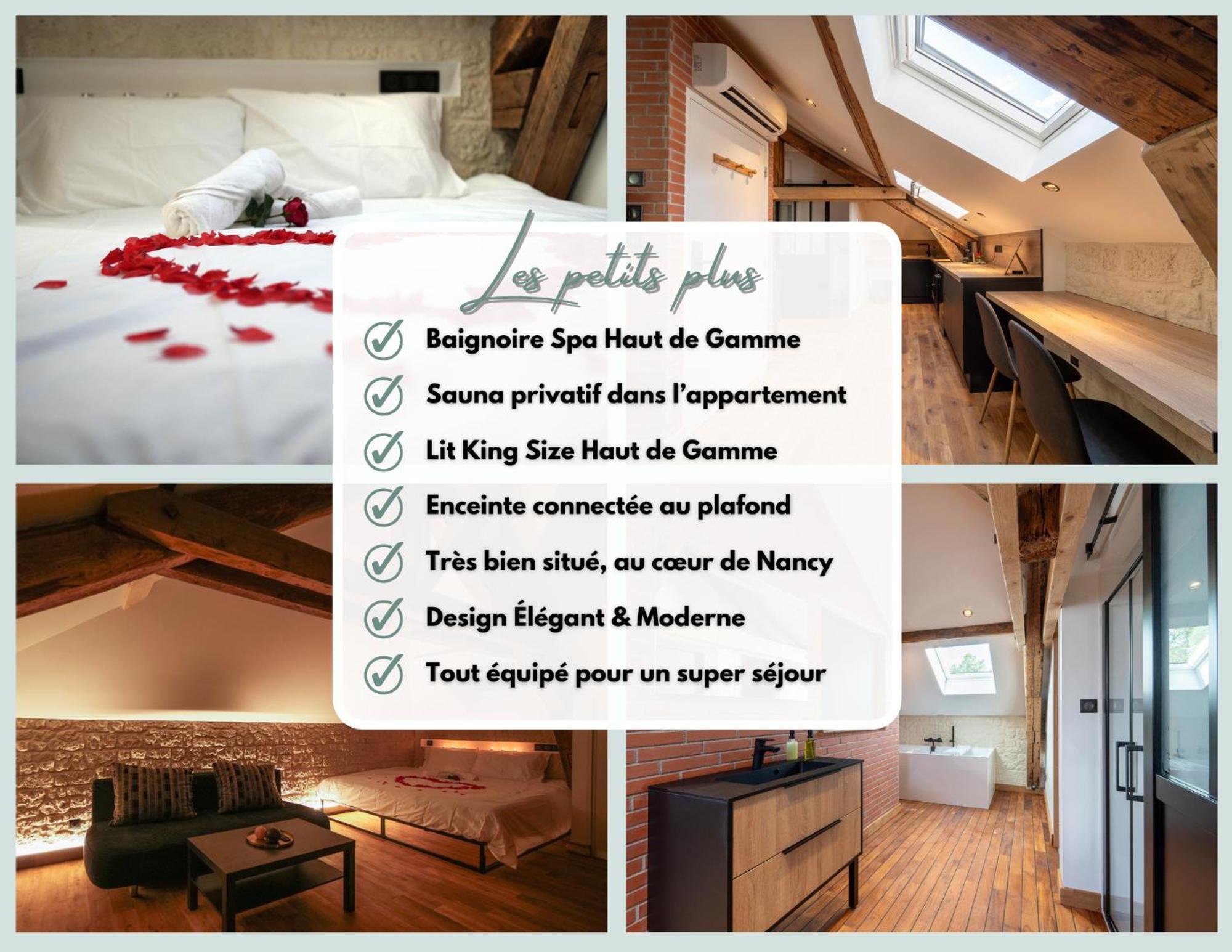 Evasion Chic, Spa Et Sauna Sous Les Toits Nancy Eksteriør bilde